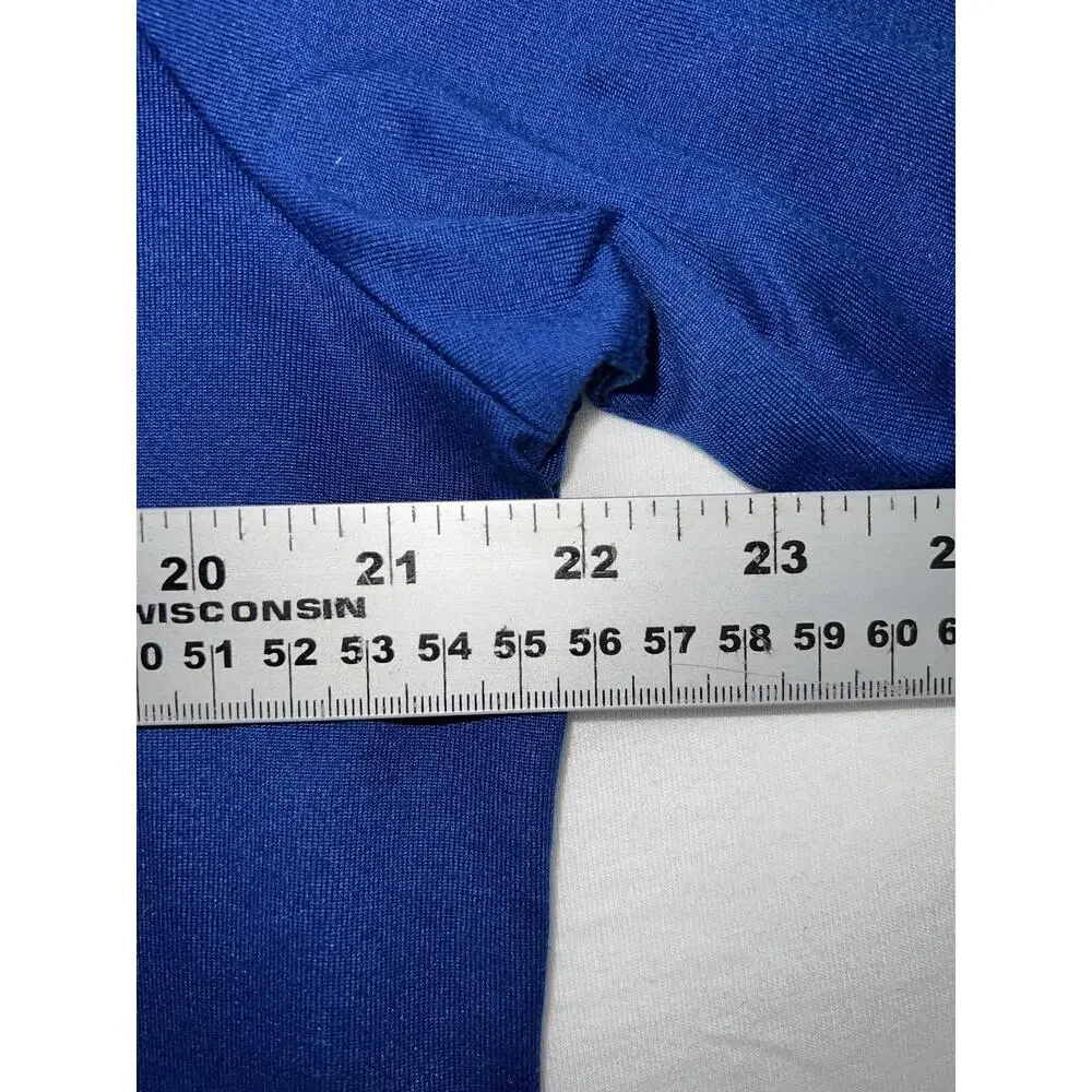 Under Armour Shirt Mens Large Blue HeatGear Loose Fit Logo Performance Tee